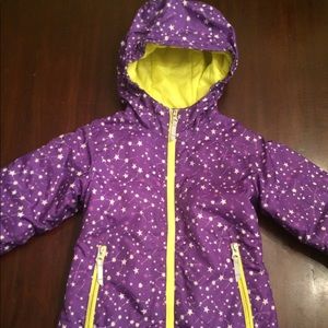 Little Girls Lands End Coat - Purple